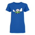 thumbnail image 1 of Cute Panda With Swim Ring Shaped T-Shirt Women -Image by Shutterstock, Female Small, 1 of 2