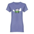 thumbnail image 1 of Cute Panda With Swim Ring Shaped T-Shirt Women -Image by Shutterstock, Female XX-Large, 1 of 2