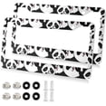 thumbnail image 1 of Cute Pandas License Plate Frame, Decorative Aluminum Car Tag Frames, 2 Pack Universal Car License Plate Covers with 2 Holes and Screws, 1 of 7