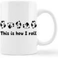 thumbnail image 1 of Cute Pandas Mug Cup,This Is How I Roll Funny Ceramic Mug-11oz Coffee Milk Tea Mug Cup,Gifts For Pandas Lovers Girls Women Teen Girls,Funny Valentine‘s Day Gifts, 1 of 4