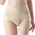 thumbnail image 1 of Cute Panties Womens Shapewear Tummy Underwear High Waisted Body Shaper Butt Lifting Panties Ice Silk Lightweight Underpant Briefs Underwear Women High Waist Beige L, 1 of 5