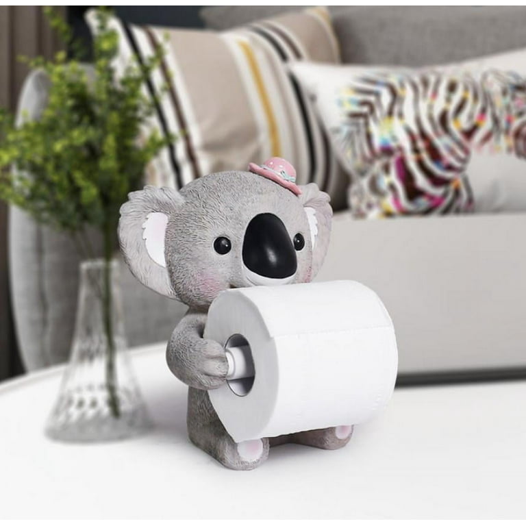 Cute Paper Towel Holder Animal Towel Holder Towel Holder Free Standing for  Living Room Kitchen Bathroom Roll Paper Frame Decoration 