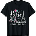 thumbnail image 1 of Cute Paris France Vacation Travel Christmas Gift T-Shirt Black Small, 1 of 4