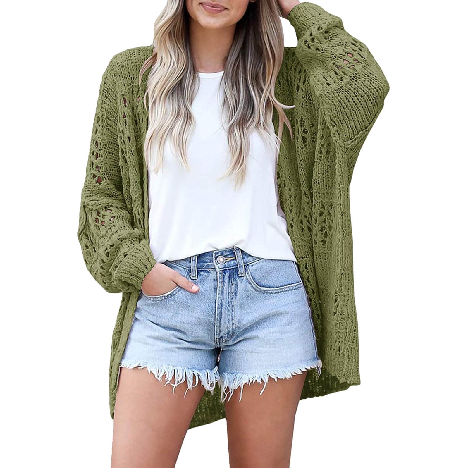 Cute Party Dressy Shrugs Womens Summer Cardigan Lightweight Flowy Comfy ...