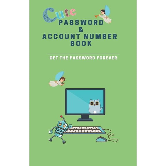 Cute Password & Account Number Book: Get the Password Forever, (Paperback)