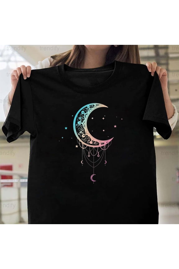 Cute Pastel Moon For Kawaii Pastel Goth & Soft Grunge Fans, H9682 Unisex T-Shirt, Up to 5XL Available