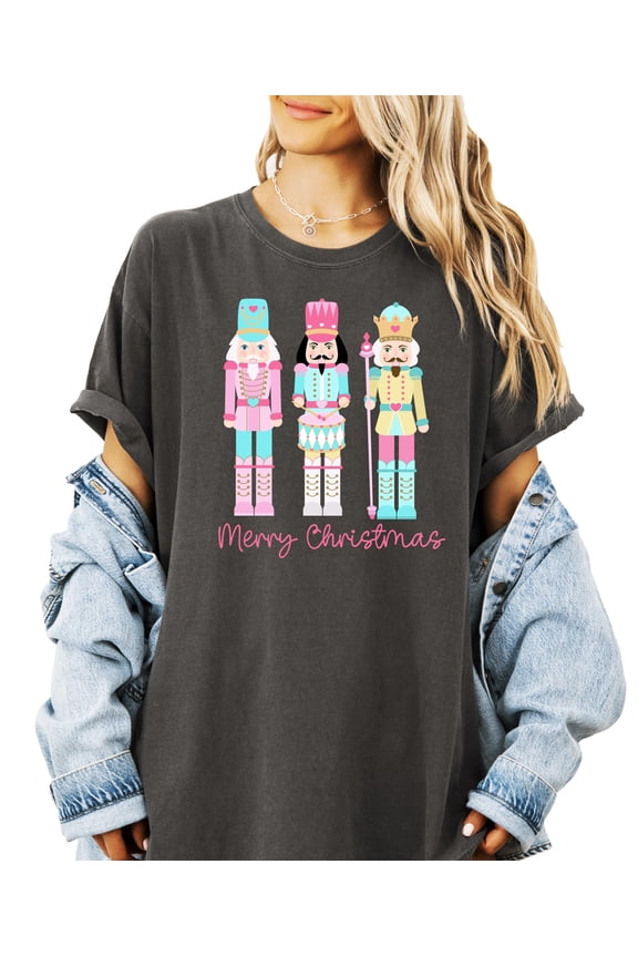 Cute Pastel Nutcracker Shirt for Women Adorable Girly Christmas Tee for Adults Pepper Shirt Adult Small