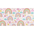 thumbnail image 1 of Cute Pastel Rainbow 39" x20" Soft and Absorbency Bathroom Rugs, Fast Drying Machine Washable Bath Mat for Bathroom Kitchen Bathtub Home Decorations, 1 of 7