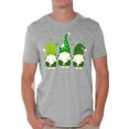 thumbnail image 1 of Cute Patrick's Men's T Shirt Paddys 2021 Green Four Leaf Lucky Irish Gifts for Him Saint Pattys Graphic Tee, 1 of 4