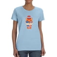 thumbnail image 1 of Cute Patriotic Baby Fox T-Shirt Women -Image by Shutterstock, Female Large, 1 of 4