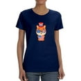 thumbnail image 1 of Cute Patriotic Baby Fox T-Shirt Women -Image by Shutterstock, Female XX-Large, 1 of 4