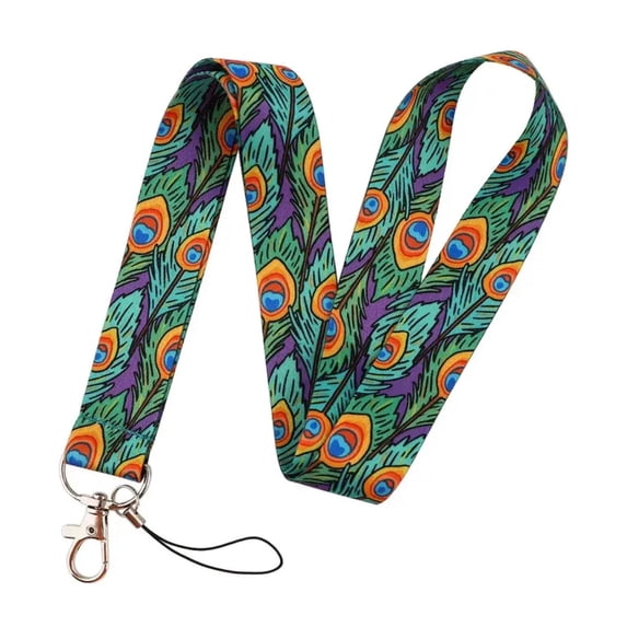 Cute Pattern Design Strap Lanyard Keychain