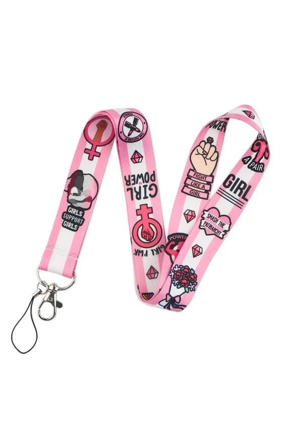 Cute Pattern Design Strap Lanyard Keychain