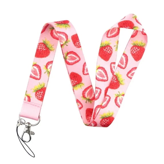 Cute Pattern Design Strap Lanyard Keychain