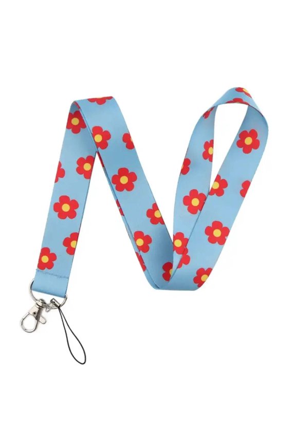 Cute Pattern Design Strap Lanyard Keychain