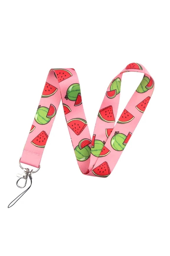 Cute Pattern Design Strap Lanyard Keychain