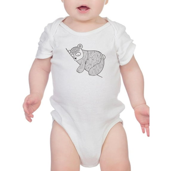 Cute Pattern Panda Bodysuit Infant -Image by Shutterstock, 24 Months