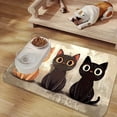 thumbnail image 1 of Cute Pattern Pet Mat, Easy to Clean and Quick-Dry Absorbent Feeding Mat for Dog and Cat Bowls, 1 of 2