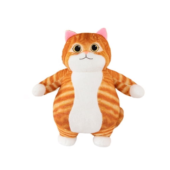 Cute Patterned Cat Plush Pillow, Soft Stuffed Animal Toy for Sofa, Bed and Room Decor