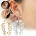 thumbnail image 1 of Cute Paw Print Animal Lover Alloy Earrings 1.08X0.39in Jewelry for Dog Cat Lovers Daily Gift, 1 of 5