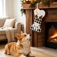 thumbnail image 1 of Cute Paw Shape Christmas Stocking For Gift Bag, Holiday Hanging Decor for Fireplace Mantel and Xmas Tree Gifts, 1 of 8
