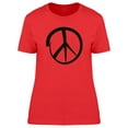 thumbnail image 1 of Cute Peace Doodle Symbol T-Shirt Women -Image by Shutterstock, Female Medium, 1 of 2