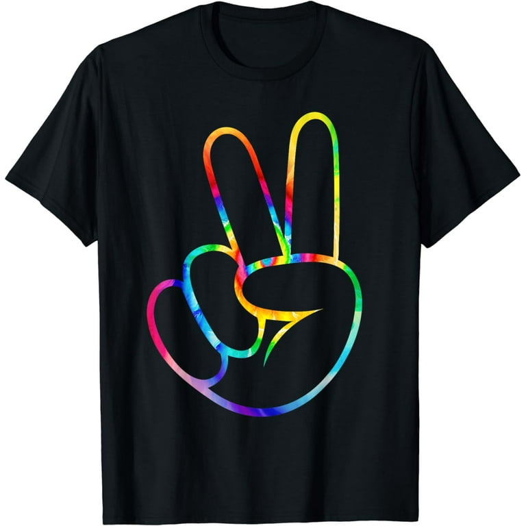 Cool Peace Hand Tie Dye T-Shirt For Boys And Girls Cool Peace Hand Tie Dye T-Shirt For Boys And Girls