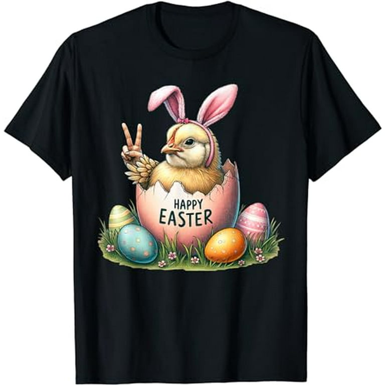 Happy Shark Easter Bunny Egg Shirt Gift For Kids Happy Shark Easter Bunny Egg Shirt Gift For Kids
