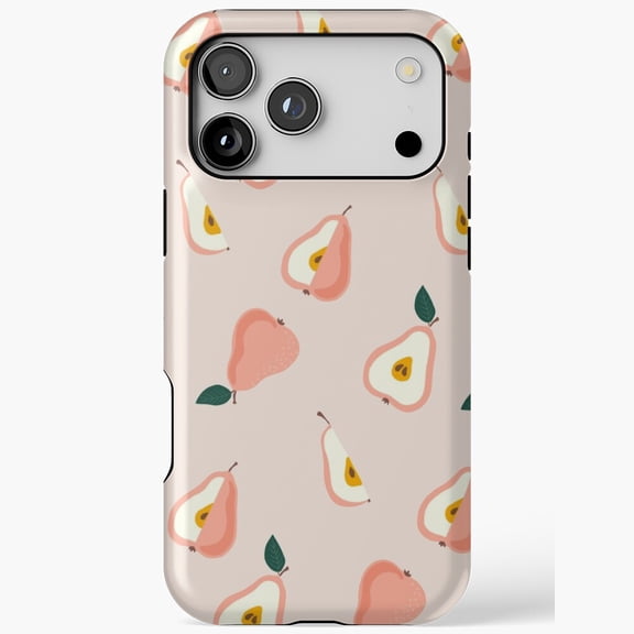 Cute Pear Pattern for iPhone Case 11 through 17 Pro Max - Whimsical Fruit Design