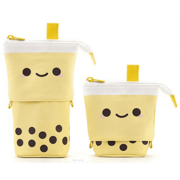 Cute Pen Pencil Telescopic Holder Pop Up Stationery Case, Stand-up Retractable Transformer Bag Standing Organizer, Christmas Holiday New Year Valentine's Day Gift Cosmetics Pouch Makeup Office Bag