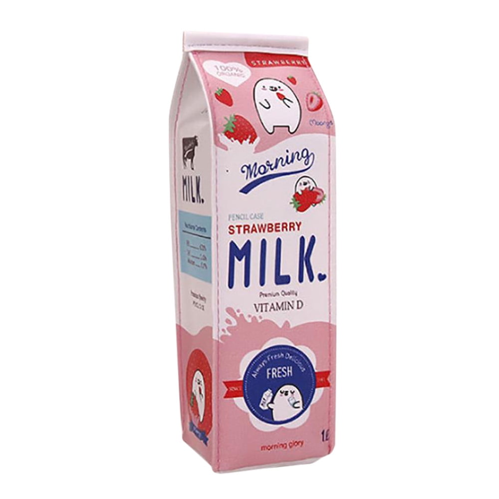 Cute Pencil Case Creative Milk Pencil Bag For Kids Novelty Item 26T970