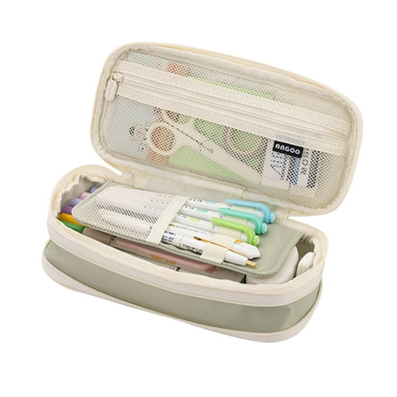 Cute Pencil Case, Expandable Pencil Bag with Multi-Compartments, Middle, Gifts for