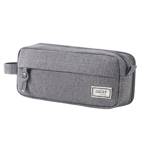 Cute Pencil Case, Tyeign High Capacity Pencil Case Big Pencil Bag Box Organizer Pen Case Portable Journaling with Easy Pencil Case Big Pen Bag Pencil Case Small Pencil Case Organizer Grey