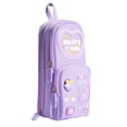 thumbnail image 1 of Cute Pencil Case for Girls Large Zippered Pen Pouch Organizer with Aesthetic Design Backpack Style Stationery Box for Kids School, 1 of 4