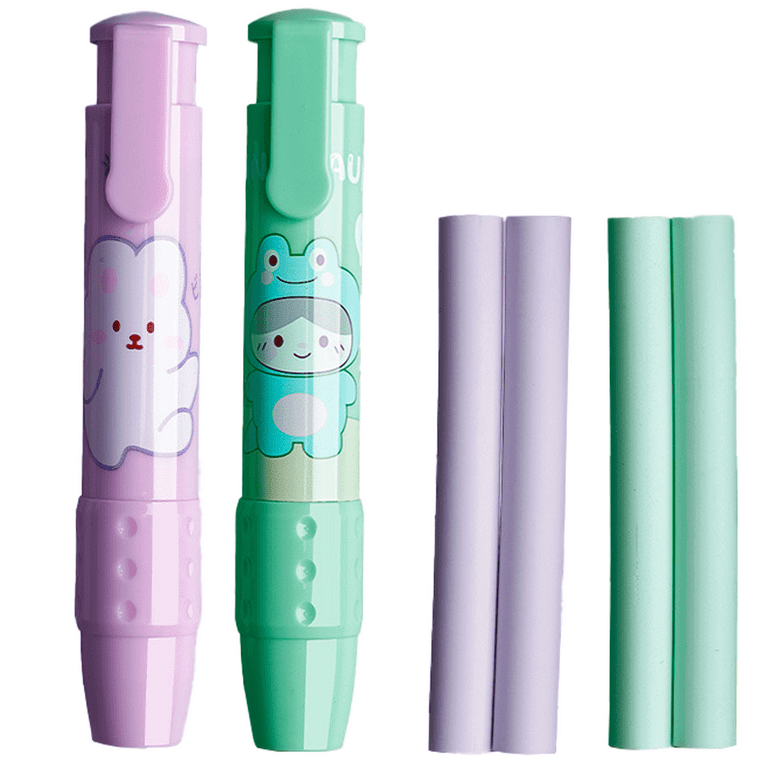 Cute Pencil Rubber Eraser, Rubber Pencil Eraser, Cartoon Erasers for Kids  Writing Drawing - Style 3
