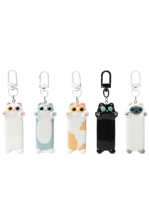 Cute Pendant Keychain Key Rings Fashion Kittens Charm Keyring Hangings Ornament Bag Decorations Party Jewelry