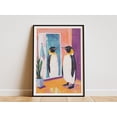 thumbnail image 1 of Cute Penguin in Bathroom Mirror Abstract Modern Animal Art Print Penguin Poster Bathroom Decor Animal Lover Gift Modern Art Print Funny - Poster Unframed, 1 of 3