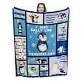 thumbnail image 1 of Cute Penguin Blanket Warm Super Soft Micro Flannel Blanket for Bed Sofa Plane/Living Room Decor 40x50 Inch, 1 of 6