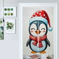 thumbnail image 1 of Cute Penguin Christmas Scarf Door Curtain Nordic Living Room DoorCurtain Porch Partition Curtain Kitchen Rative Half Curtain, 1 of 4