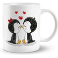 thumbnail image 1 of Cute Penguin Couple Heart 11 Ounces Ceramic Mug Cup,Funny Penguin Coffee Tea Mug Cup,Anniversary Birthday Valentine''s Day Gifts for Wife Her Girlfriend,Wife Gifts from Husband, 1 of 3