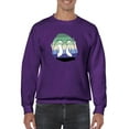 thumbnail image 1 of Cute Penguin Couple Over Flag Sweatshirt Men -Smartprints Designs, Male 4X-Large, 1 of 4