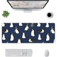 thumbnail image 1 of Cute Penguin Gaming Mouse Pad Penguins Large Mouse Pad (31.5x11.8 Inch) Non-Slip Rubber Base Large Desk Mat Desk Protector for Home Office Gaming Work, 1 of 6