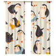 thumbnail image 1 of Cute Penguin Modern Tulle Window Curtains for Living Room Luxury Bedroom Kitchen Curtains, 1 of 5