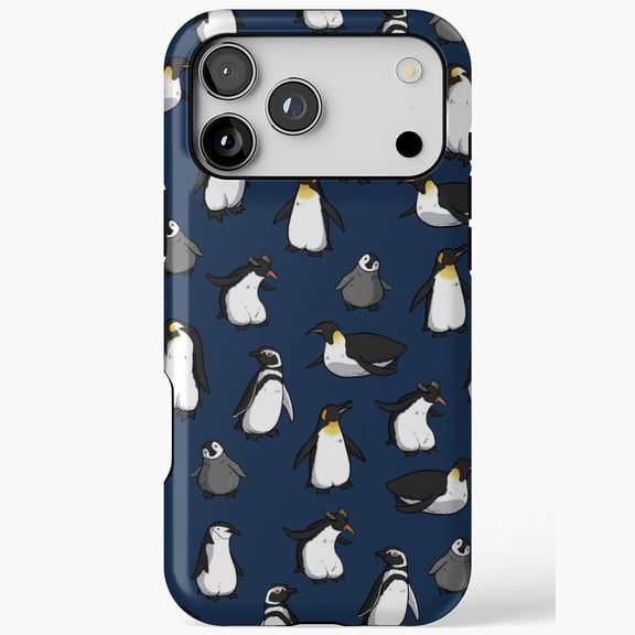 Cute Penguin Pattern Adorable Winter Arctic Animal Case iPhone 17 11 12 13 14 15 17 Pro Max