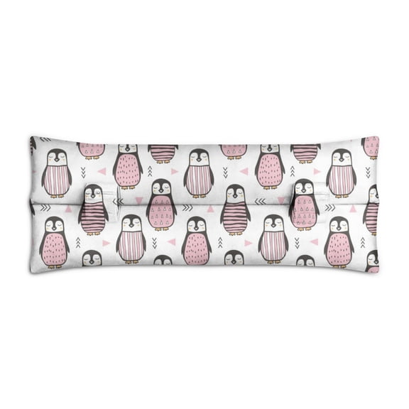 Cute Penguin Pattern Seat Belt Pillow for Surgery Recovery - Soft Mastectomy & Heart Surgery Car Cushion with Snow Decoration - Universal Fit for Women
