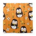 Cute Penguin Pattern Shower Curtain Liners Waterproof 72 Inch with C ...
