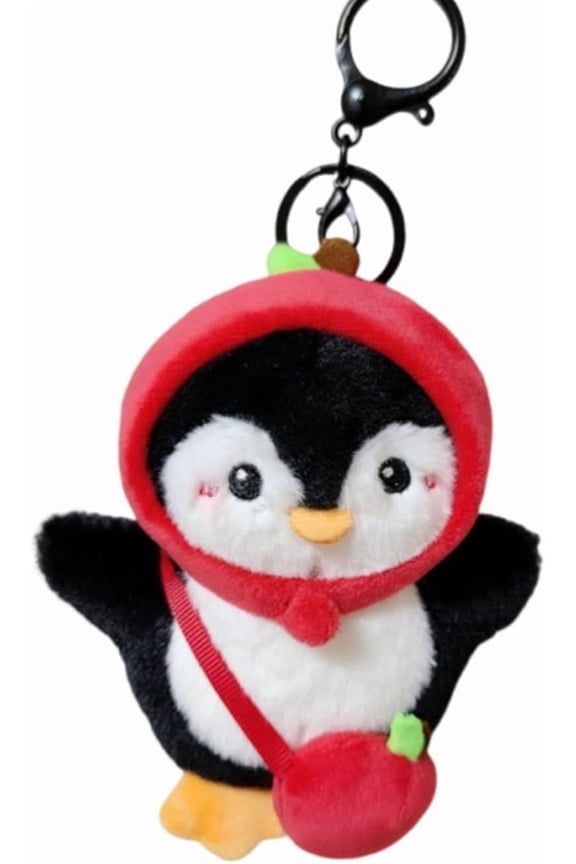 Cute Penguin Pendant Key Ring Daily Bag Decor Ornament