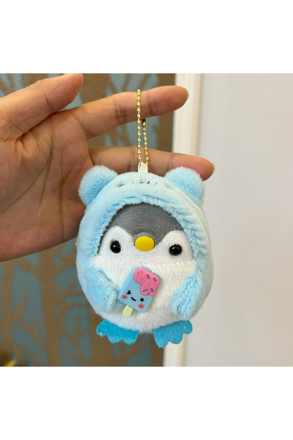 Cute Penguin Plush Keychain, Kawaii Plushies Keychains Small Stuffed Animals, Back to School Cute Keychains for Backpacks, Valentine's Day Birthday Xmas Christmas Wedding Anniversary Presents Gifts