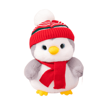 Cute Penguin Plush Toy -13.8 '' Creative Scarf Hat Warm Penguin Plush Stuffed Animal