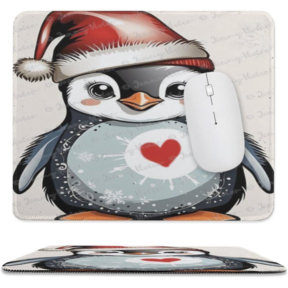 Cute Penguin Printed Mouse Pad, 10"x12", Premium Mouse pad,Non-Slip Rubber Base Mouse pad